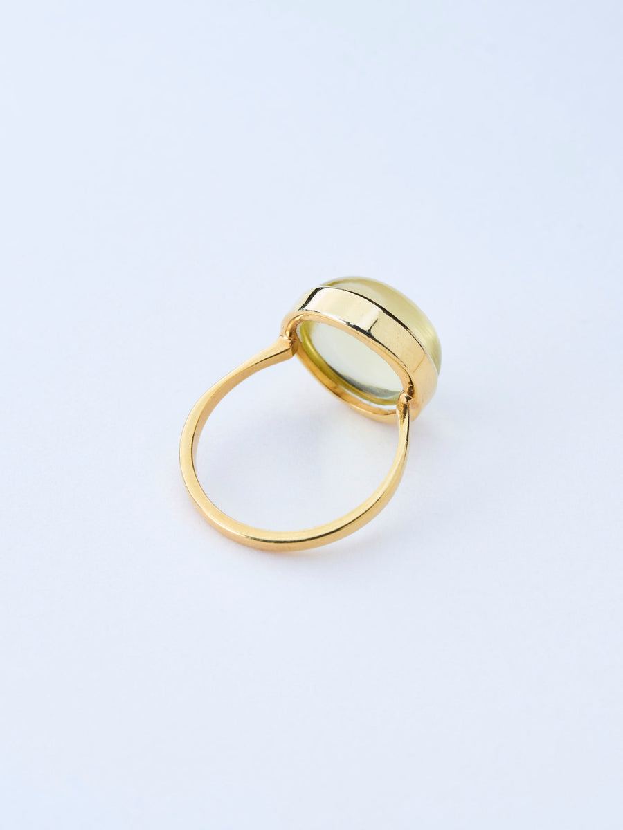 レモンクオーツ(gold) : moon walk  ring