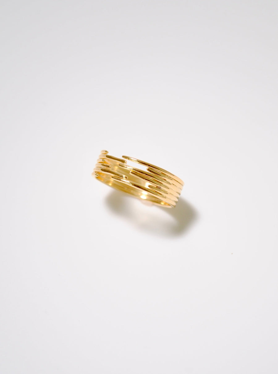 alternate wire ring -Essential- (gold/silver)