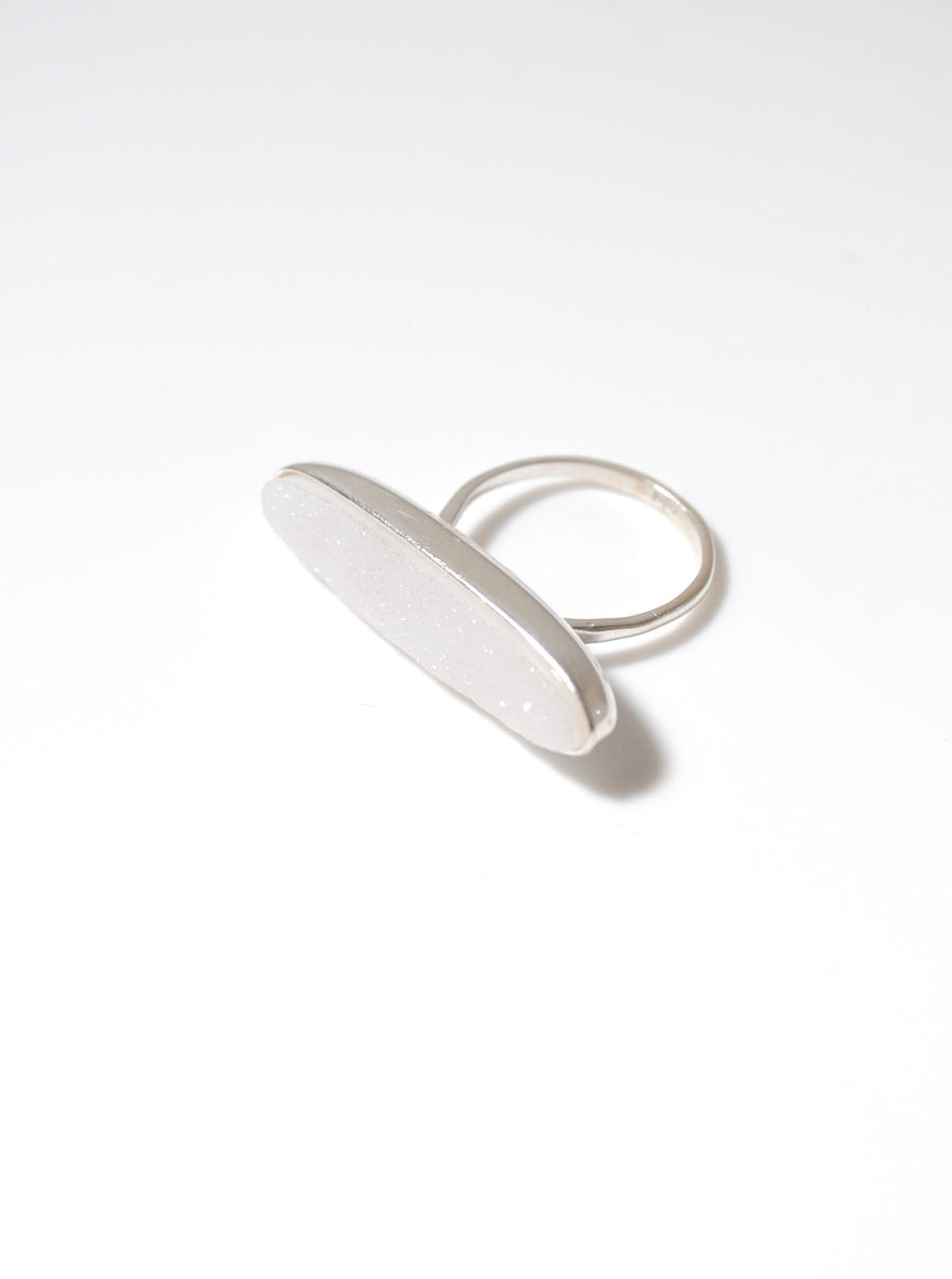 (ホワイトドゥルージー/silver) volume baguette ring