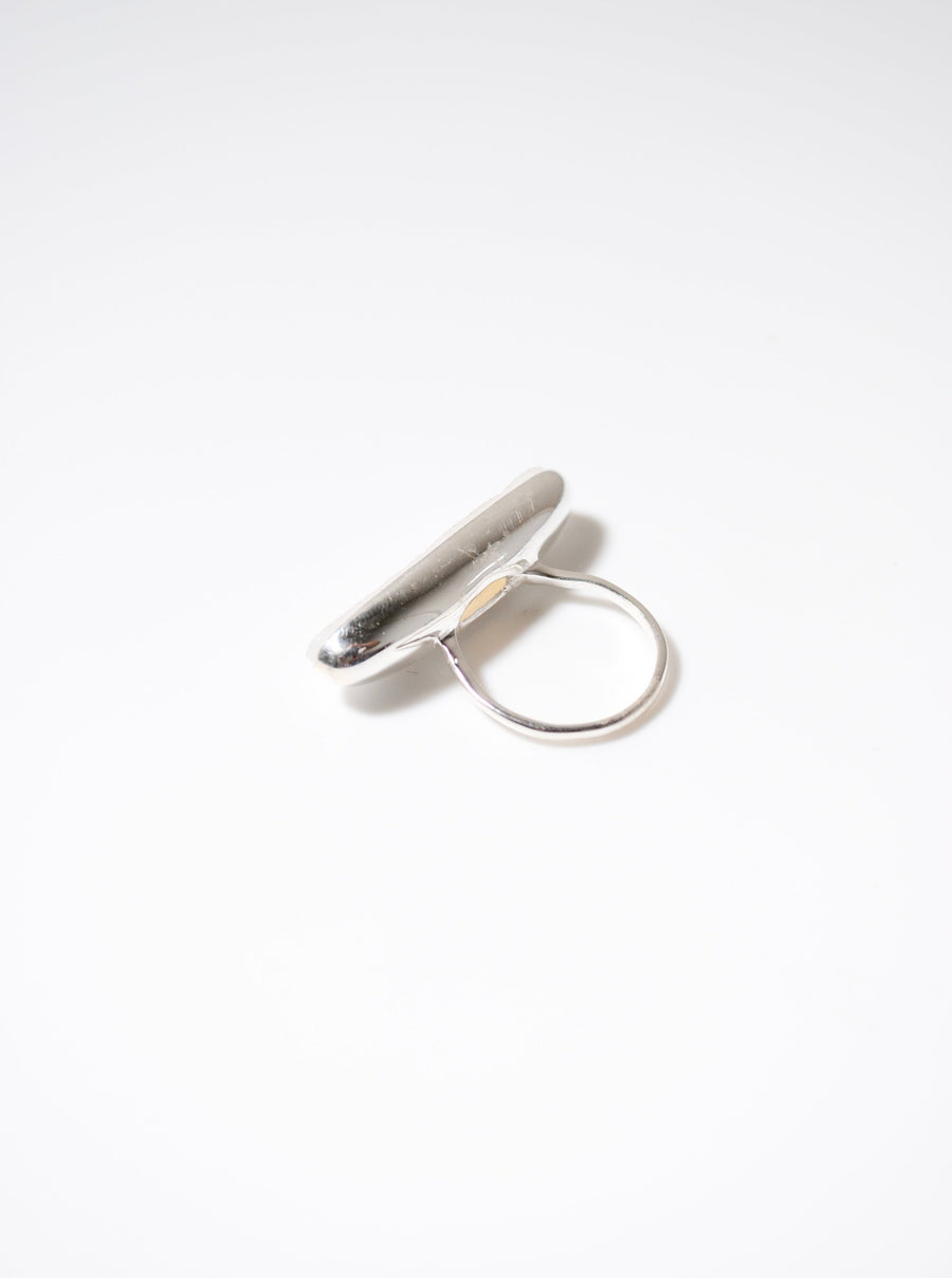 (ホワイトドゥルージー/silver) volume baguette ring