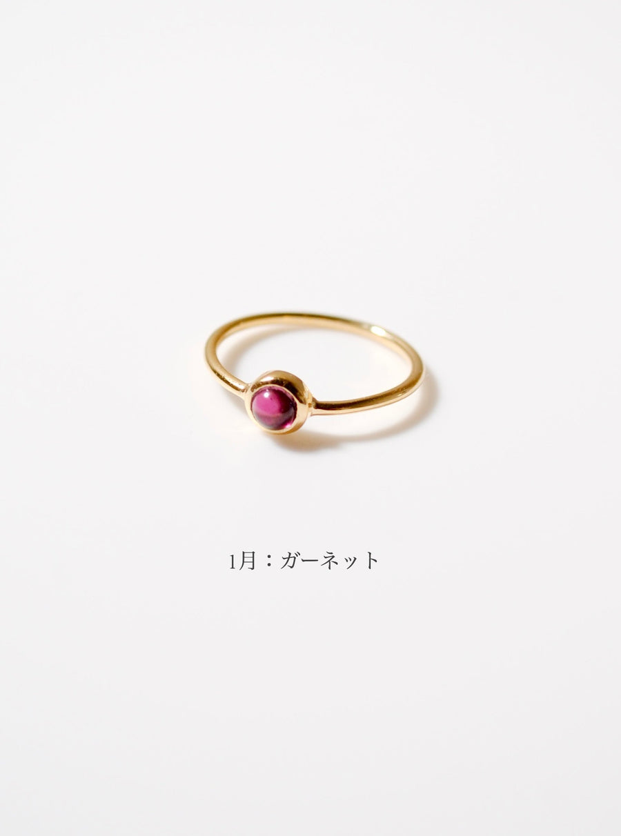 (12誕生石/gold) birth pinky ring