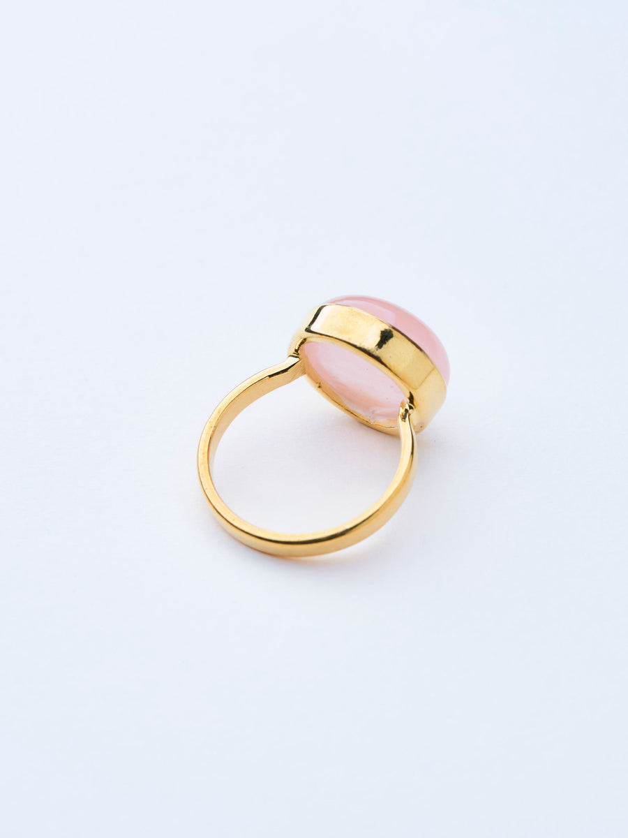 ローズクオーツ(gold) : moon walk  ring