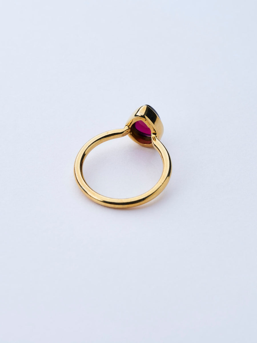 ガーネット(gold) small virgin drop ring
