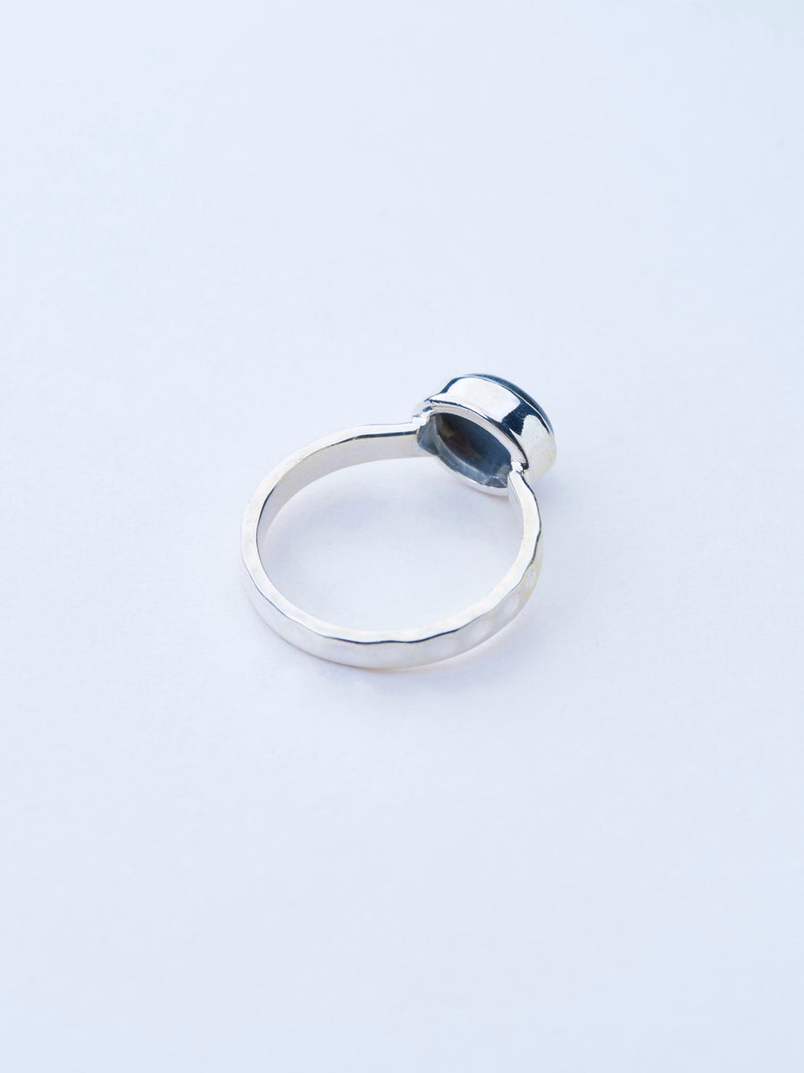 (ヘマタイト/silver) hammer horizon ring