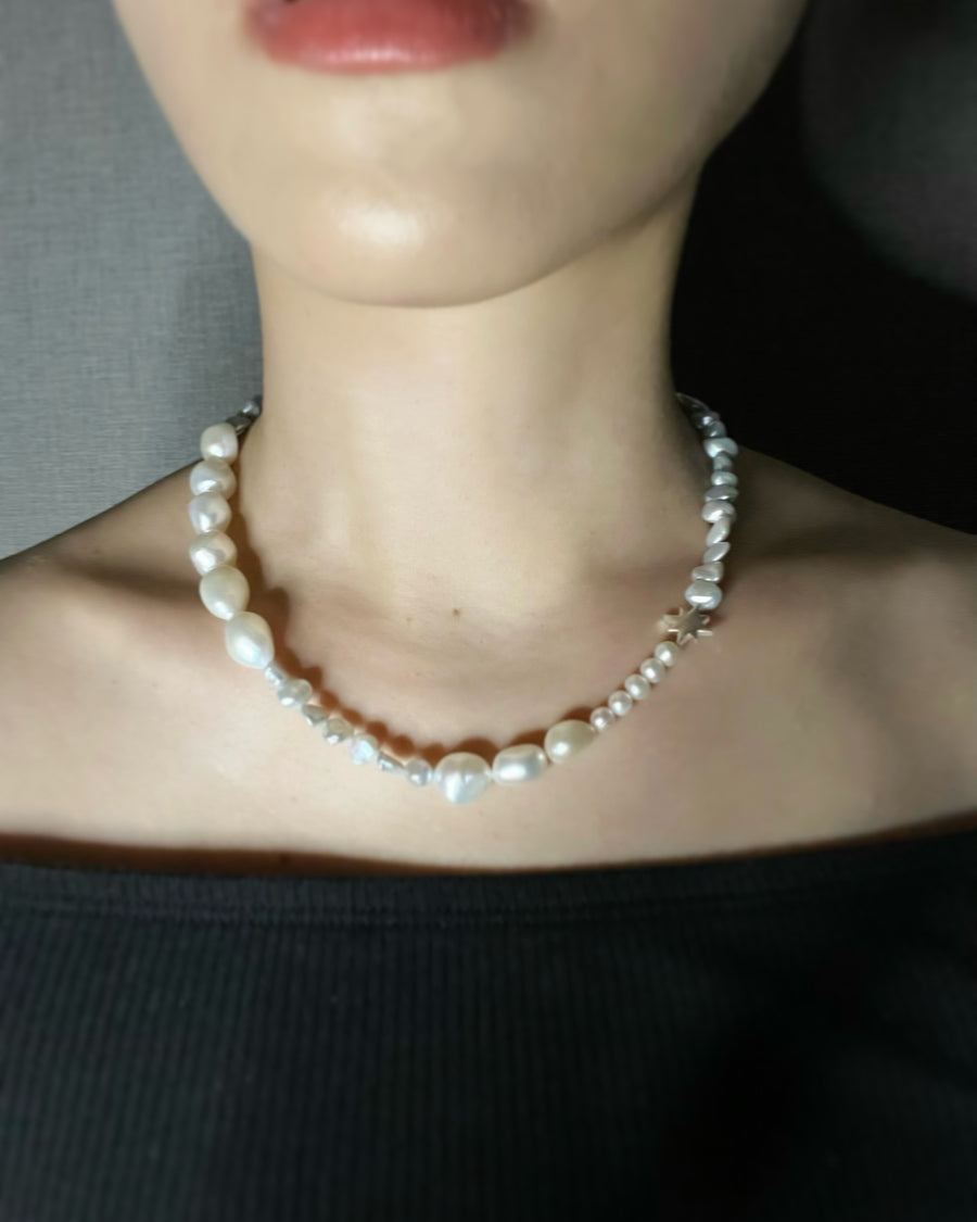 (パール/silver) Sirius pearl necklace